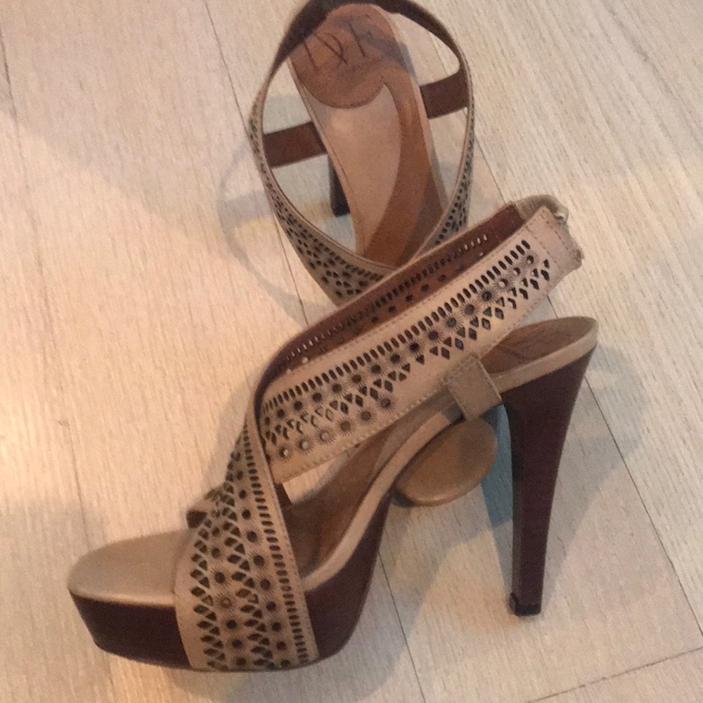 Unique strappy heels !